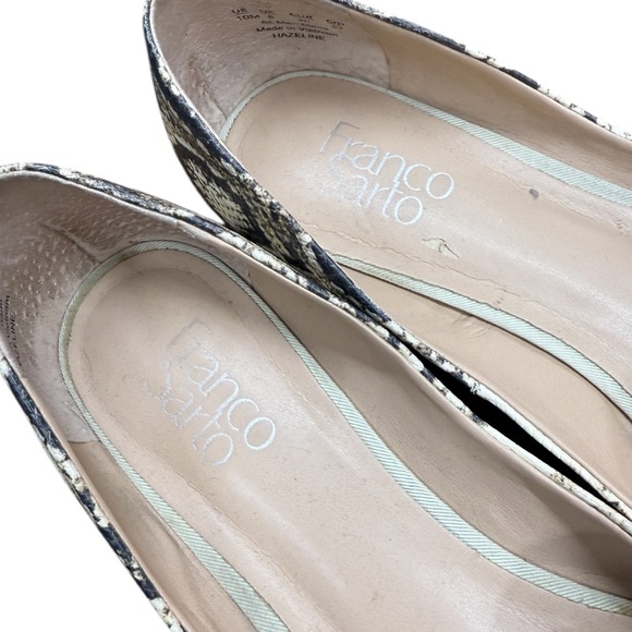Franco Sarto Snakeskin Hazeline Pointed Toe Flats - Picture 5 of 6